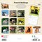 French Bulldogs | 2026 12 x 24 Inch (Hanging) Monthly Square Wall Calendar | Plastic-Free